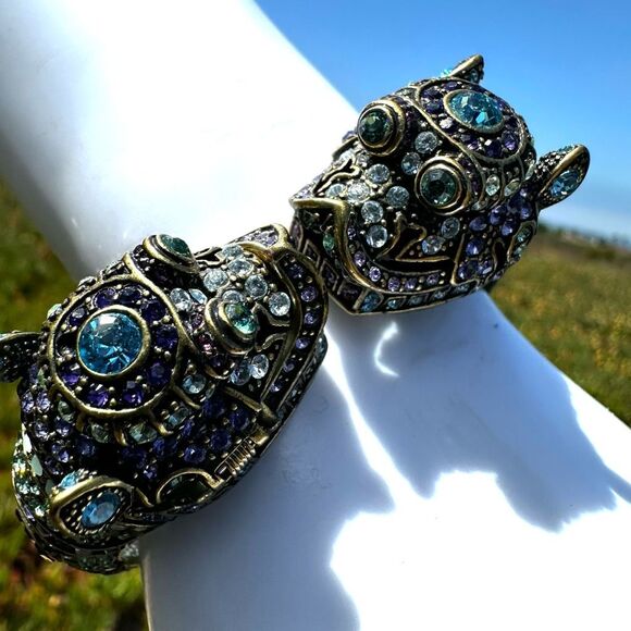 Heidi Daus “Glittering Guardian Fu Dog” ➕ Hidden Watch Statement Bracelet main image 9